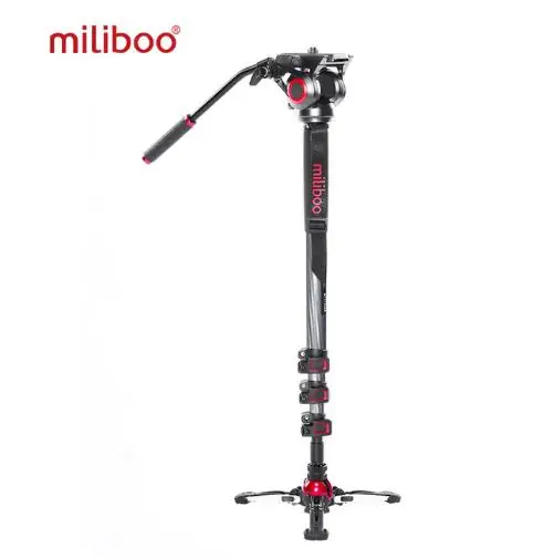 Miliboo MTT705BS карбоновый алюминиевый Портативный монопод для камеры с головкой для видеокамеры/DSLR - Цвет: MTT705II-CA