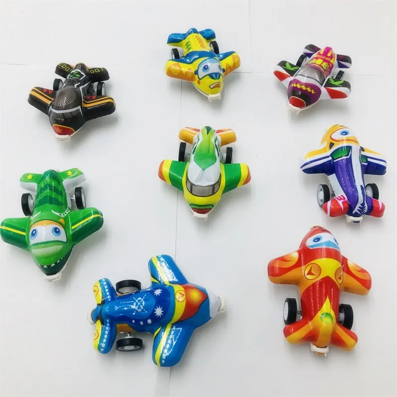 

Small Cartoon Mini Pullback Aircraft Transparent Mini Pull Back Car Toys Children's Simulated Pullback Fighter Model