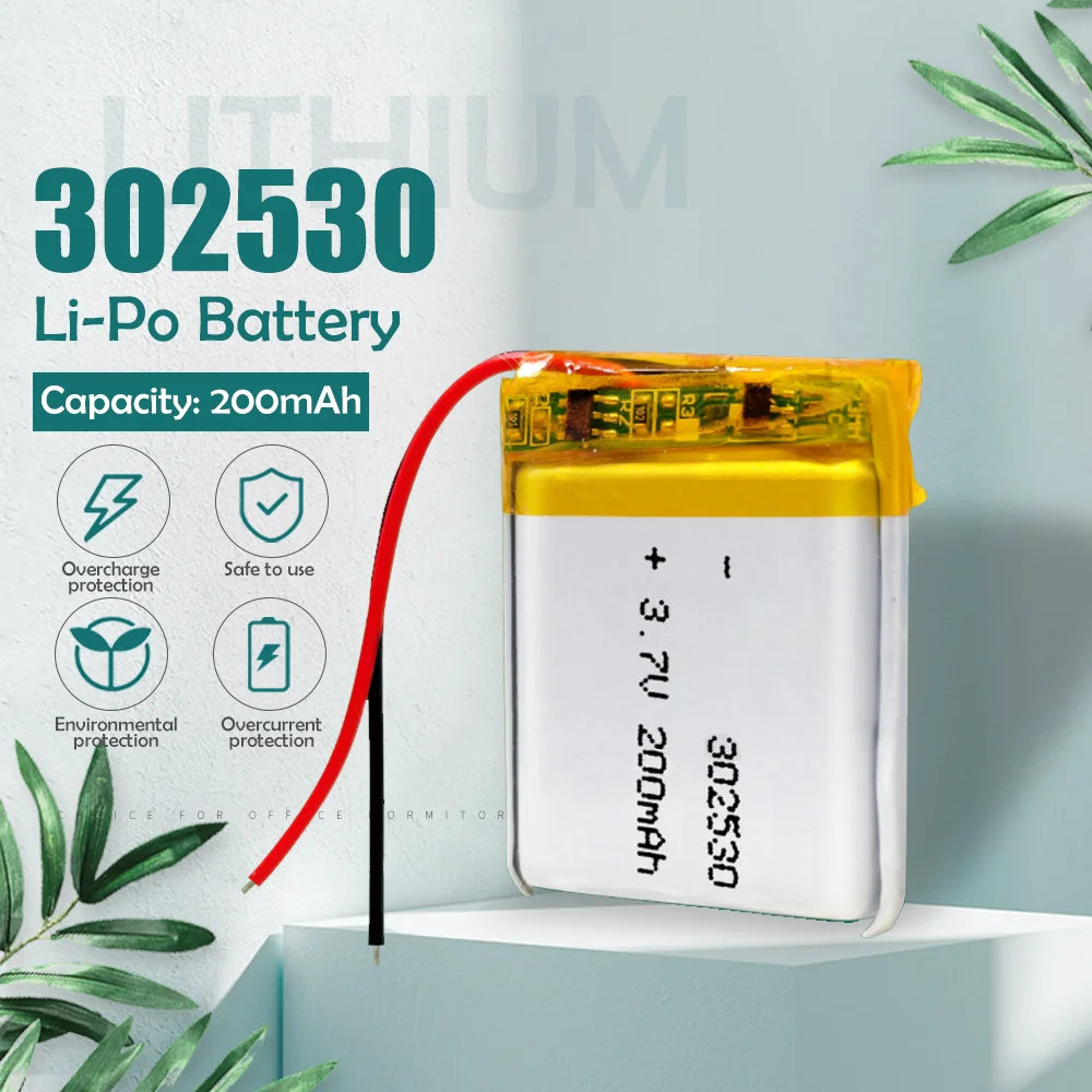 3 7 V 200mAh 302530 литий-ионный Литий-полимерный аккумулятор для MP3 MP4 MP5 GPS bluetooth Диктофон