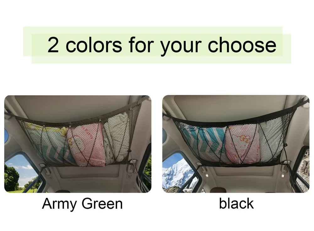 Car Ceiling Cargo Net Automobile Roof Storage Car Ceiling Roof Net F0I5 -  AliExpress