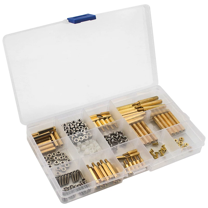 Raspberry pi Parafusos Grupo M2.5 m3 Cobre Metal ou Plástico Parafuso Porcas para pi 4b 3b Mais 3b Robot Car Laranja pi Banana pi 210 Pcs