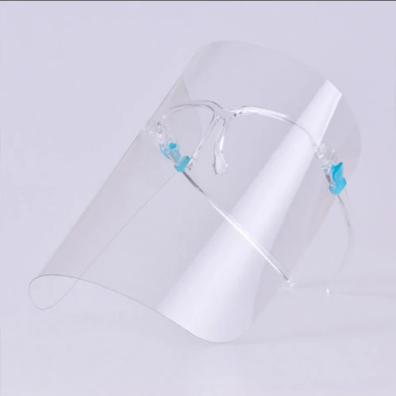 

F008 Protective Face Shield Transparent PVC Anti-fog Saliva And Anti-virus Protection Women Cooking Oil Protection Resistance