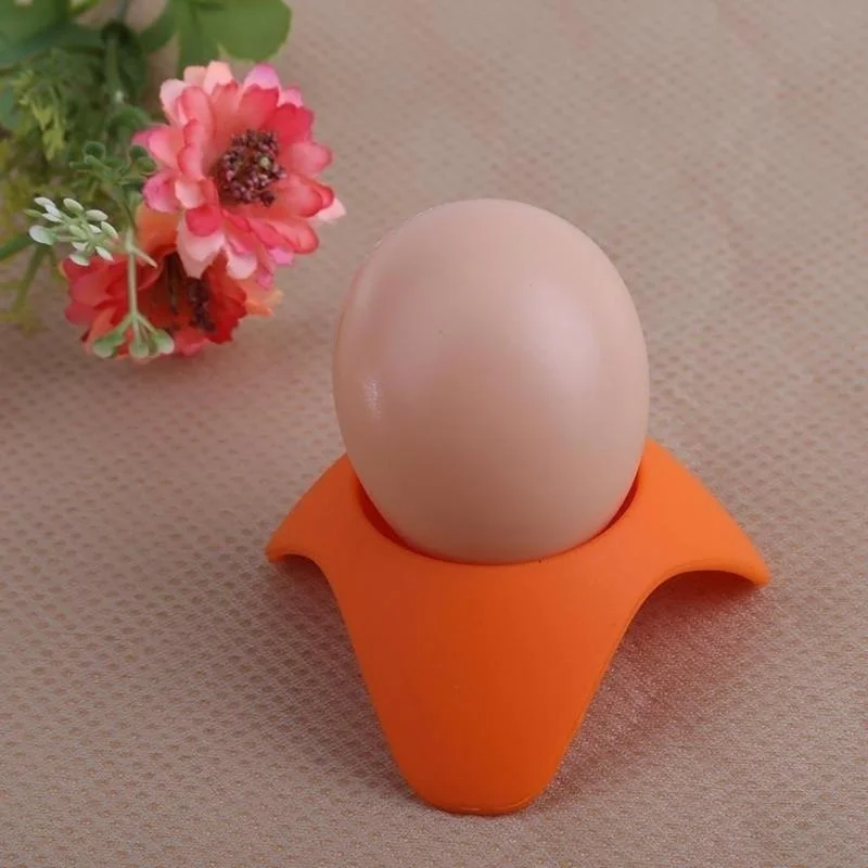 Egg Cup Silicone Egg Holder Tray Eggs Cooker Kitchen Accessory