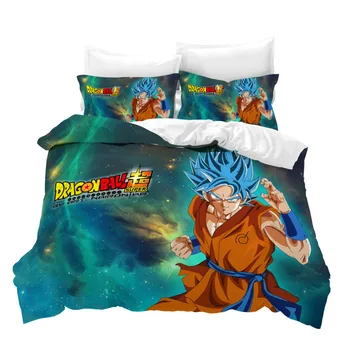 

Bedding Set 3D Print Design Duvet Cover Sets Dropshipping Boy gife Single Double Full size Dragon Ball GAME Goku 14 GO