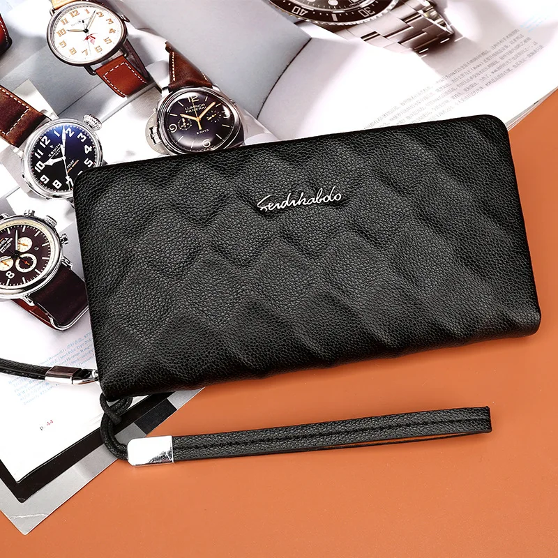 

2019 New Style Top Grade Men Men's Bag Clutch Bag Multi-functional Business Korean-style Clutch Wallet