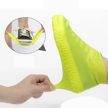 

1pair portable Folding Rain boots silicone covers for shoes high elasticity Waterproof Indoor Outdoor Rainy Days Rain Boots
