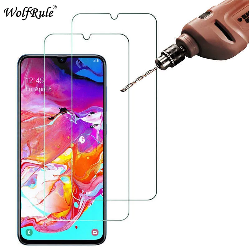 2 шт Защита экрана для Samsung Galaxy A70 стекло 9H Защитная пленка телефона закаленное