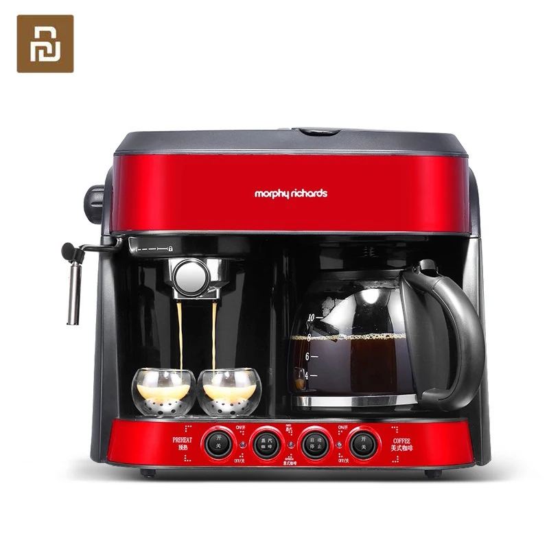 

Coffee Machine Maker Fully Automatic Italian American Type Milk Frother Multifunctional Three In One For Home And Office