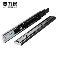 Drei Abschnitt Rebound Typ Schubladen Schiene Schrank Teleskop Kugellager 45mm Breite(China)