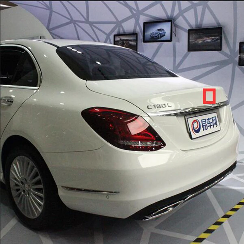 Значок эмблема среднего багажника Звездный логотип для Mercedes Benz C200 A C E GLA GLC GLE GLS CLA
