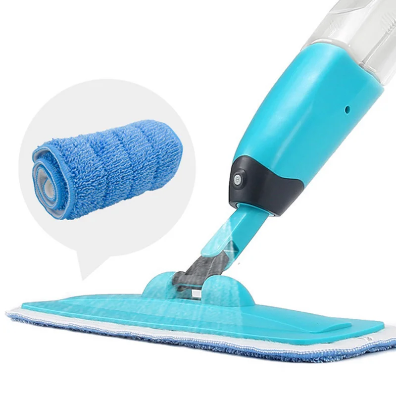 4 Pack Microfiber Mop Replacement Heads,Flat Mop Replacement Cloth,for Wet Dry Mops,Blue and Red