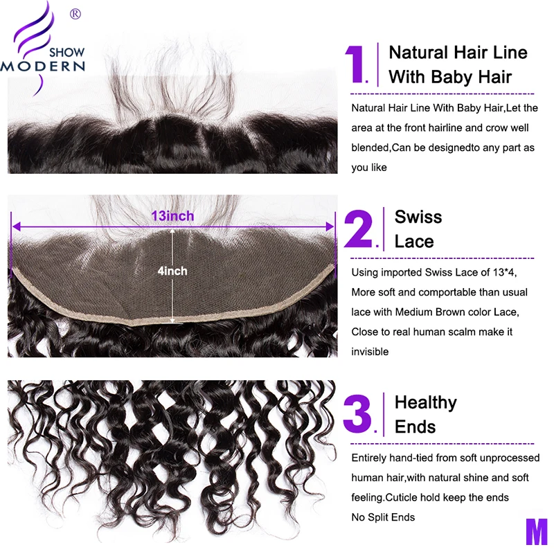 Современное шоу бразильские человеческие волосы 3 пряди с 1 шт. фронтальная средняя радио remy Волосы Кудрявые вплетаемые наращивания натуральный цвет