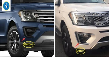 

Yimaautotrims For Ford Expedition 2018 - 2020 ABS New Style Chrome Side Front Fog Light Lamp Cover Trim 2 Pcs / Set