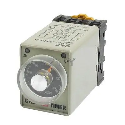 

24VDC 8 Pin 0-30s 30 Sec Rail Mount AH3-3 Delay Timer Time Relay + Socket