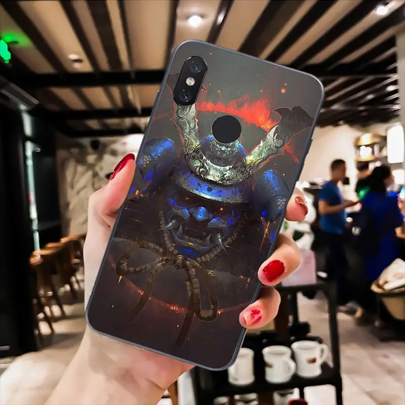 Japanese samurai oni mask