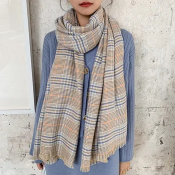

2019 New British Plaid Winter Scarf / Shawl / Bib for Coat Women