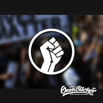 

Black Lives Matter icon Decal waterproof reflective universal car body sticker vinyl car bumper sticker motorcycle sticker black
