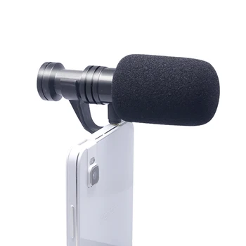 

Mcoplus VM-P01 Phone Video Speaker Microphone Mic for Recording Mobile Interview Vlog for Smartphone with 3.5mm Headphone Jack