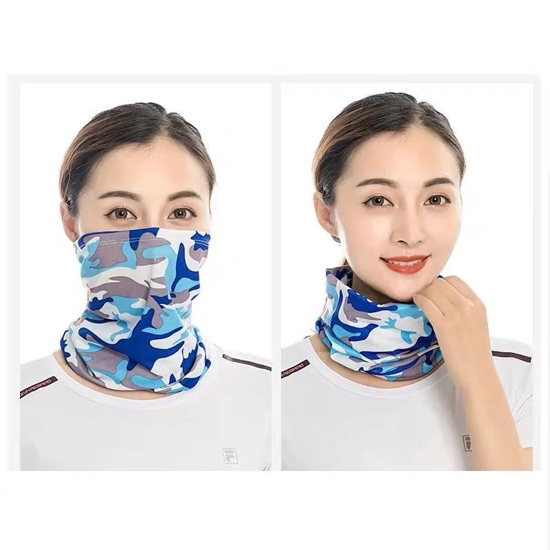 

Spring Fashion Multifunctional Ice Silk Magic Headscarf Men's Collar Ladies Summer Outdoor Riding Full Face Sunscreen Mask