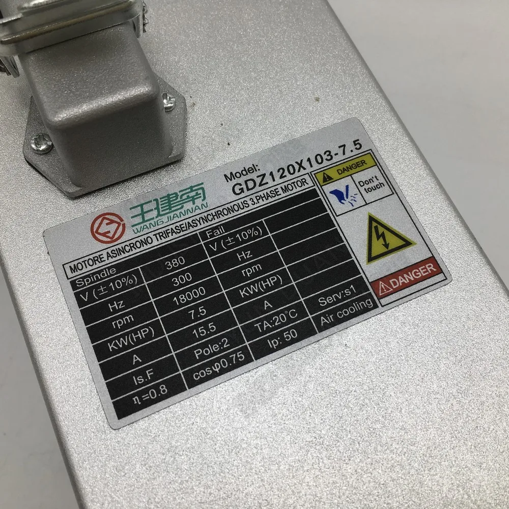 380V 3PH 7.5KW 10hp 18000RPM ER32 квадратный AC шпиндель мотор вентилятор с воздушным