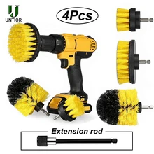 Пластиковая щетка для дрели UNTIOR, щетка для очистки скруббера, набор удлинителей, очиститель, беспроводная щетка для чистки дрели, аксессуары