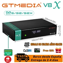 Hd gtmedia v8x DVB-S2 receptor de satélite mesmo que gtmedia v8 nova atualização freesat v8 honor suporte h.265 built-in wi-fi