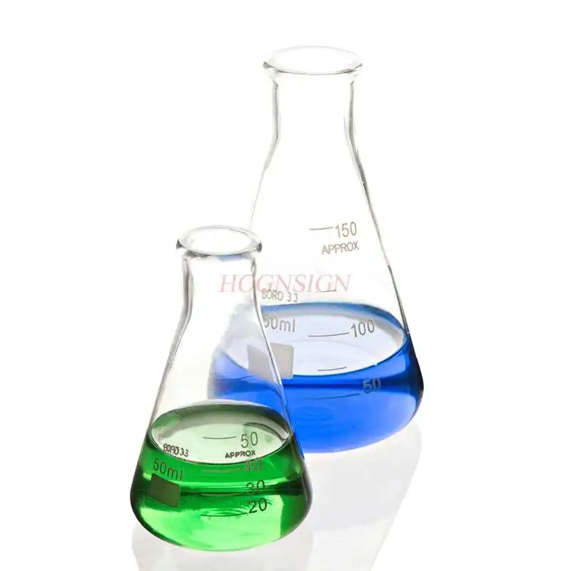 Erlenmeyer 플라스크 유리 플라스크 Erlenmeyer 플라스크 100ml 화학 실험실 장비 Erlenmeyer 플라스크