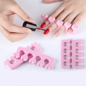 

NEW !!! Finger Toes Cotton Splitter Fixed Fingers Or Toes Help Prevent Touch Not Dry Nail Polish Nail Care