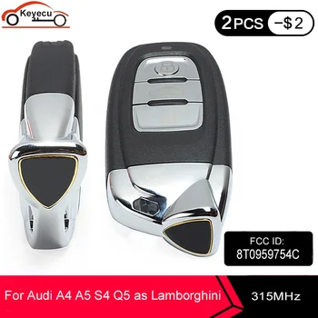 

KEYECU New Replacement Smart Remote Car Key Fob Modified as Lamborghini 315MHz 3 Button for Audi A4 A5 S4 Q5 FCC: 8T0 959 754C