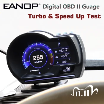 

Newest Arrival EANOP HUD L200 OBD ii GPS head-up display Digital LCD Car Trip Computer Speed RPM Oil consuption display