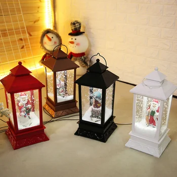 

Funny Christmas Musical Snow Lantern USB Plug in Battery Operated LEDs Fairy Lights Lamp Santa Claus Lighting Party Christmas