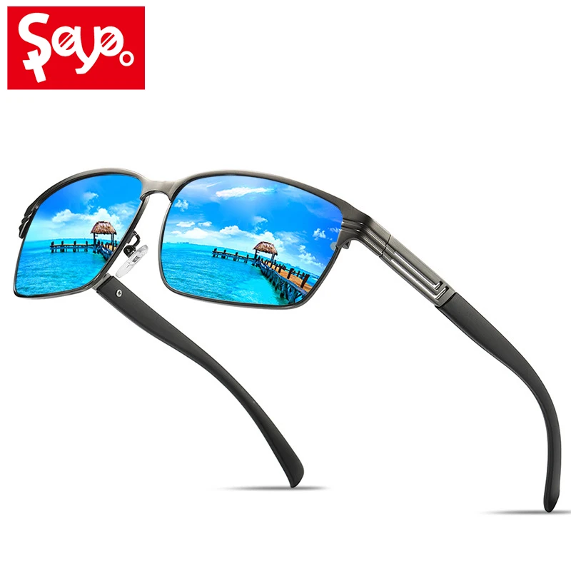 

SAYLAYO Brand Designer Luxury Polarized UV400 Sunglasses Driver Mirror Sun Glasses Male Fishing Female Eyewear with Box