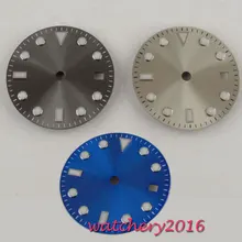 28,5 мм Чистый стерильный серый синий циферблат Калибр eta 2824 2836 mingzhu 2813 мужские часы