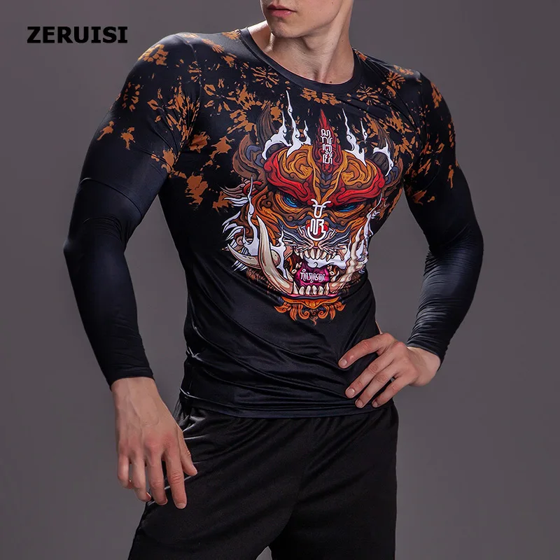 Najtaniej New Arrival 3D drukowane koszulki z krótkim rękawem męska koszulka kompresyjna kostium z długim rękawem topy dla mężczyzn Fitness Hip hop odzież