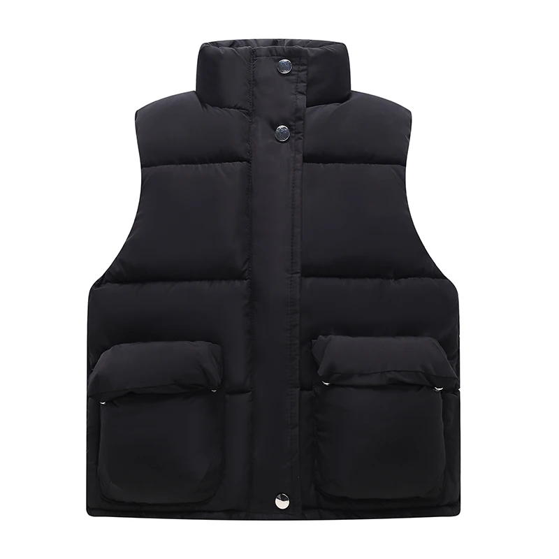 Thicken Winter Baby Girls Warm Outerwear Waistcoat Children Sleeveless Jacket Girl Winter Waistcoat 1 Piece Kids Clothes