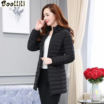 

Boollili Autumn Winter Jacket Women Plus Size Parka Light Wadded Long Coat Korean Padded Parkas Abrigos Mujer Invierno 2020