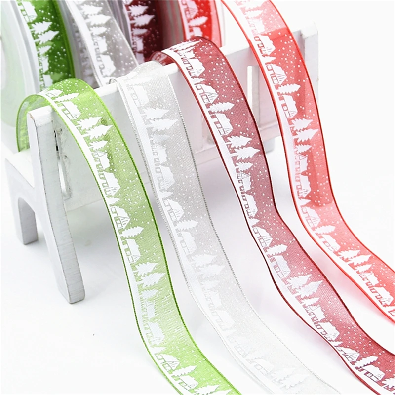 

10Meters/Roll 15mm Handmade Printed Cotton fabric Ribbon crafts Christmas party Wedding Decoration DIY Gift Wrapping Supplies