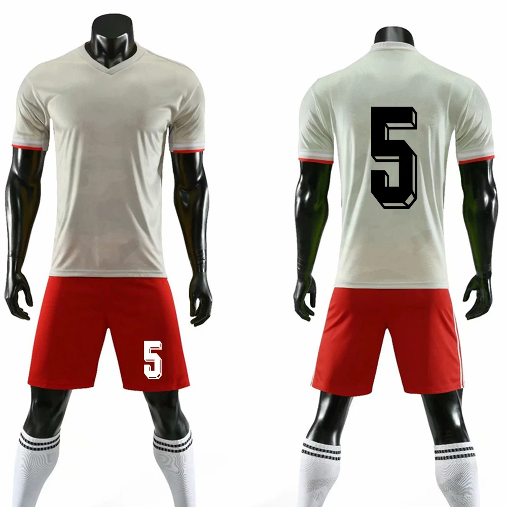 Football Jersey 19/20 Blank Soccer Uniforms Custom Football Jerseys Soccer Kit Men Football Training Set Boys Girls Sports Suit