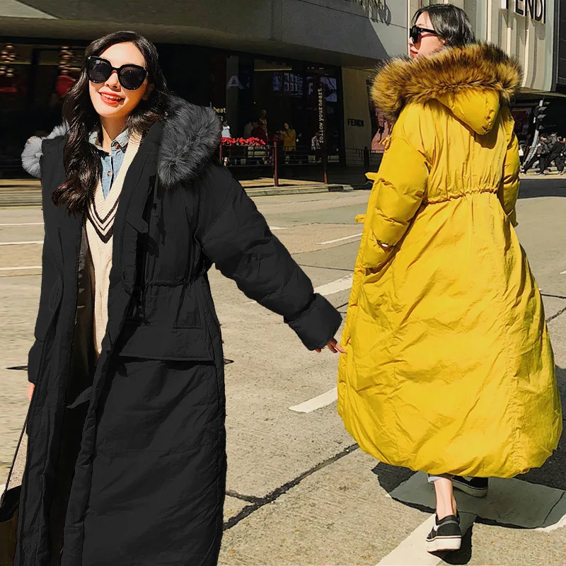 

2018 Winter Fashion Comfortable Warm Hooded Cotton-padded Clothes/Cotton Coat Long Slim Fit