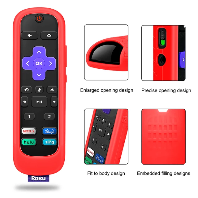 Szilikonvédő Tok A Tcl Roku Voice Pro Távirányító 4800R (2020)/4670 (2019)/4661/Sokk -Igazolási Vezérlő Borítója - Image 5