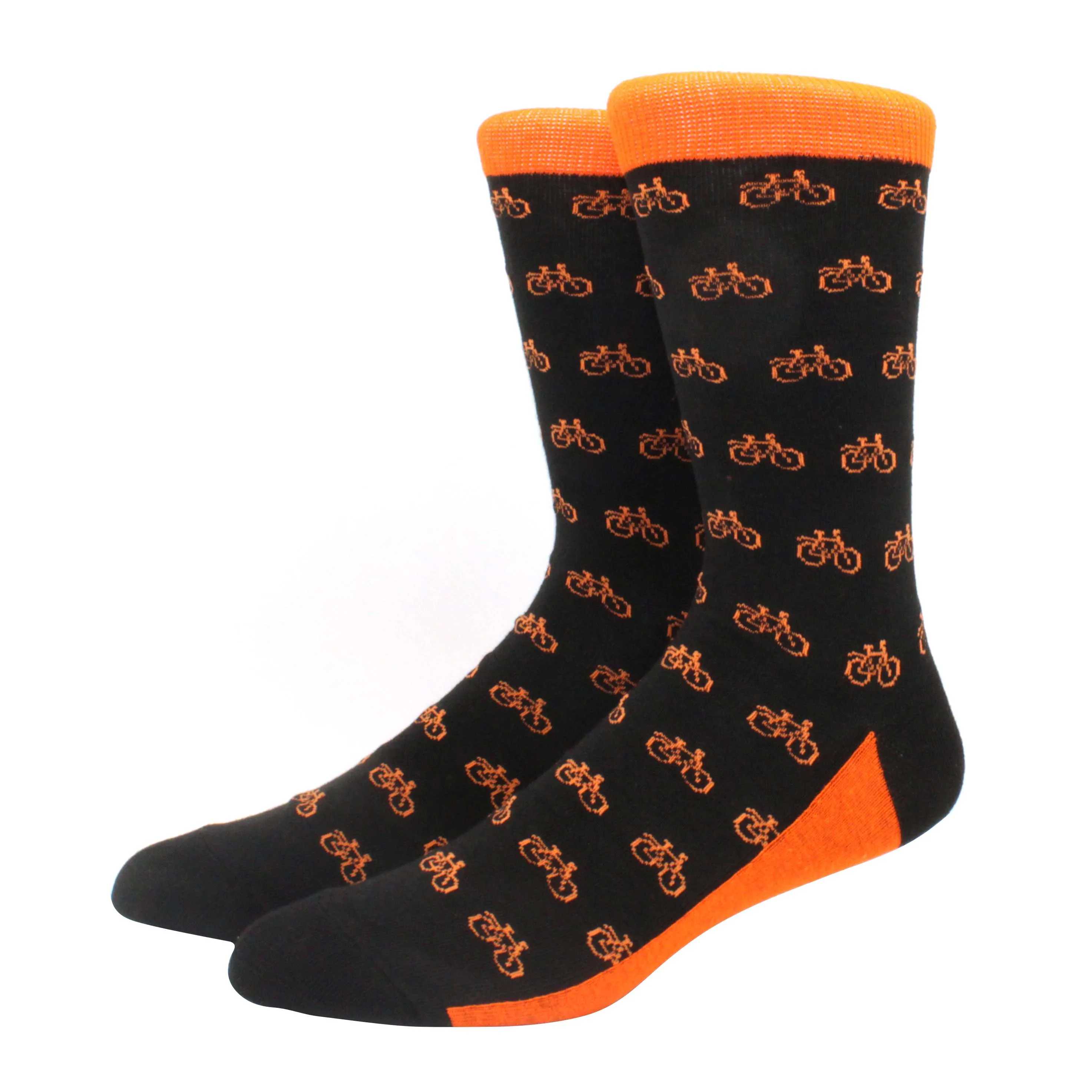 Vibrant Hiphop Cotton Men's Socks - Harajuku Fun Animal Design