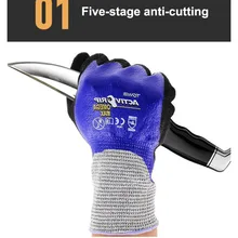 TOWA рабочие перчатки анти-скольжение крой; износостойкая Нескользящая покрытие защитные перчатки для рыбалки ловить рыбу Краб Омар