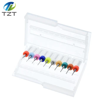 

10pcs 0.3mm to 1.2mm PCB mini drill Bit tungsten steel carbide for print circuit board cnc drill Bits Machine