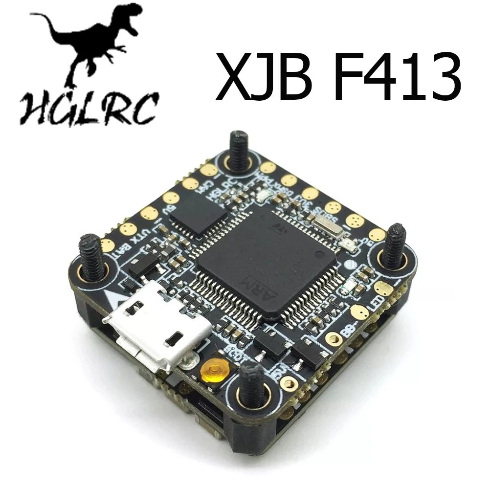 HGLRC XJB F413 Omnibus F4 Контроллер полета и 13A Blheli_S 2-3S 4 в 1 бесщеточный ESC для радиоуправляемого дрона