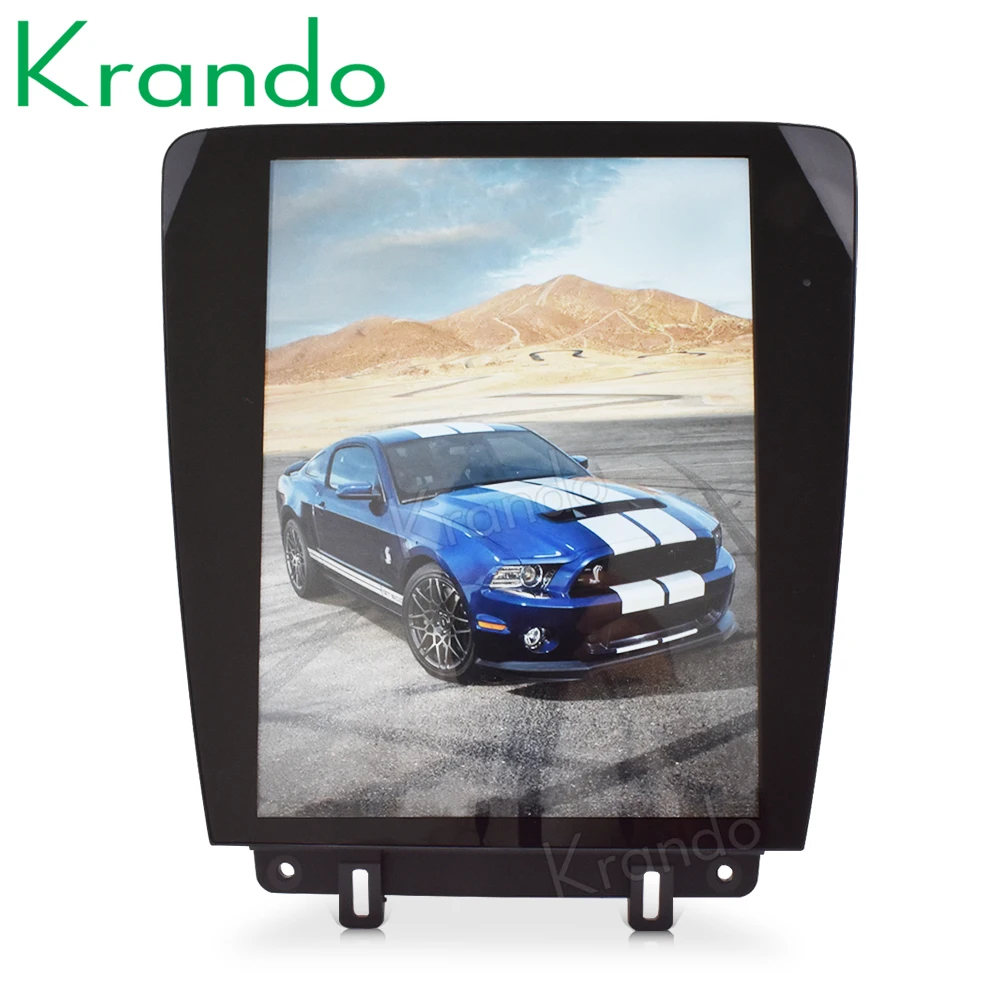 Krando Android 8,1 12," Тесла вертикальный экран автомобиля радио gps навигация для Ford Mustang 2010- мультимедиа системы wifi