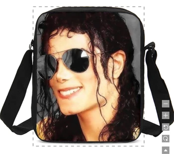 

3D Michael Jackson Prints Men Handbags Mini Boys Shoulder Bags Casual School Bookbag Messenger Bags Fashion Kids Bags For Travel