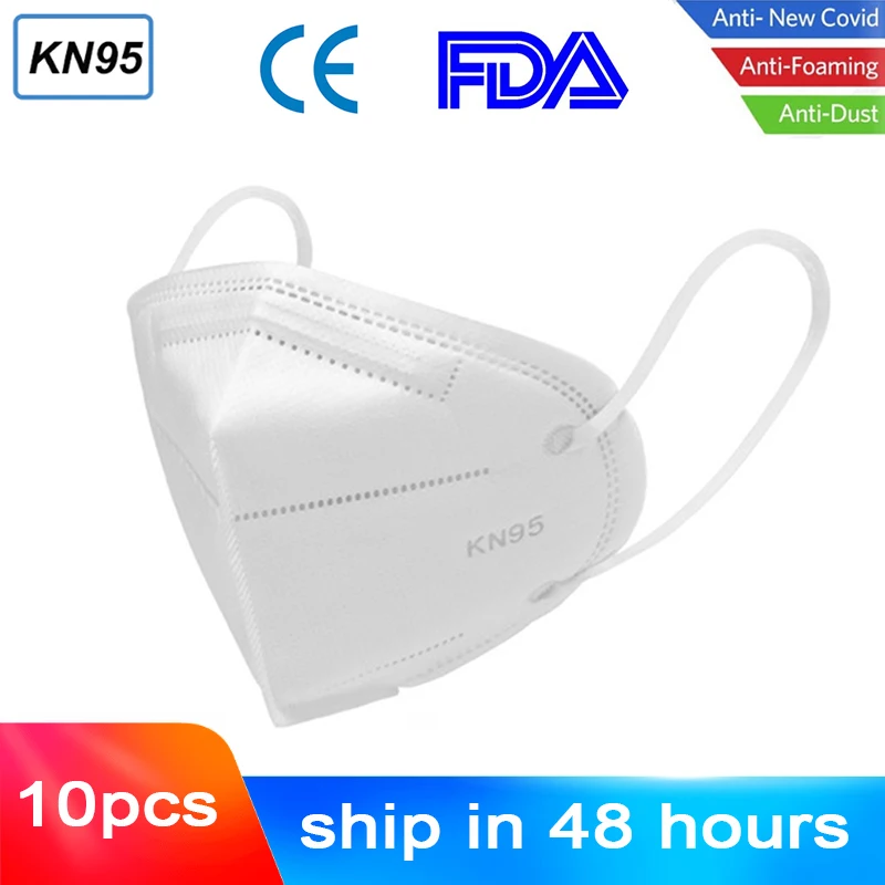 

10/20pcs N95 Mouth Masks 6 Layers Respirator Anti PM2.5 Protective Mask Bacteria Proof Anti Infection Particulate FFP2 3 CE/FDA