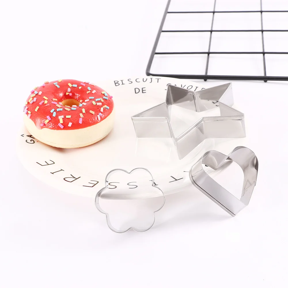 Steel Fondant Cake Baking Molds Omelette Mold DIY Cookie Biscuit Cutters Decorating Moulds 4/5Pcs/set cookie cutter baking mold cookie mould fondant cutter baking decorating tools pastry cutter