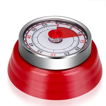 

Creative Kitchen Timer Countdown Magnetic Long Ring Bell Alarm Mechanical 60-Minute Timer for Study Cooking Baking Sports