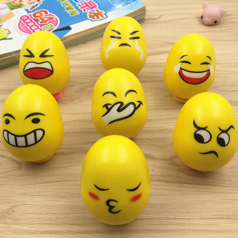 Игрушка-неваляшка, развивающие игрушки для малышей, милое яйцо, мимика, посылка, новинка, игрушка, стойло